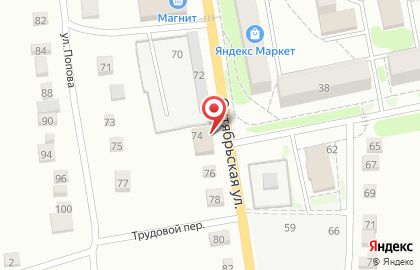 Автомагазин Владомир на Октябрьской улице на карте