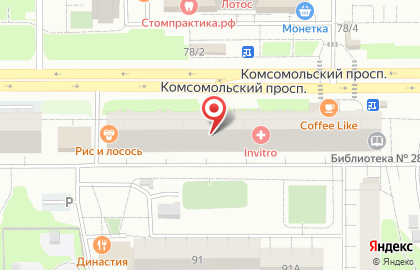 Sushi city на Комсомольском проспекте на карте