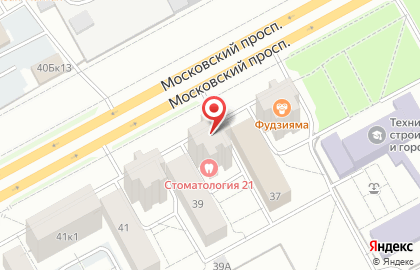 Банкомат Авангард на Московском проспекте, 39 к 1 на карте