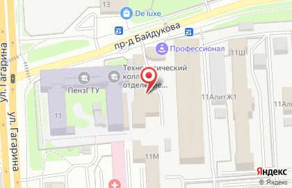 Центр автосервиса Гермес в Октябрьском районе на карте