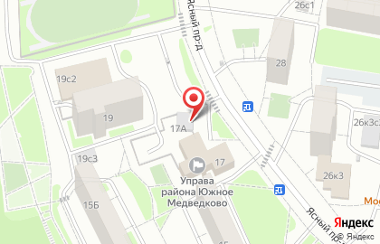 Автобусная станция Ясный проезд на карте
