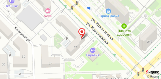 Академия красоты Goodbrows на улице Краснолесья на карте