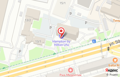 Отель Hampton by Hilton Ufa на карте