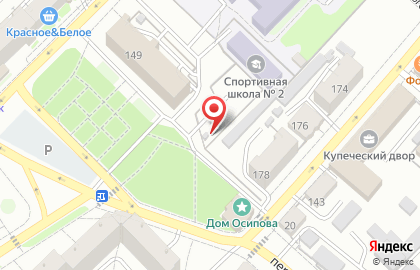 Автостоянка в Барнауле на карте