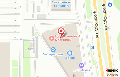 ФОРМУЛА на проспекте Фрунзе на карте