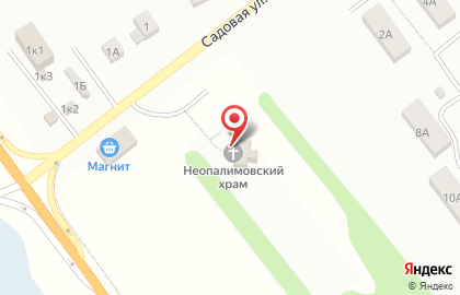 Храм иконы Божией Матери Неопалимая Купина Омская Епархия на карте