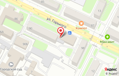Городской ломбард на улице Горького на карте
