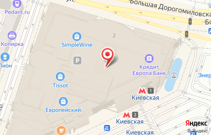 Химчистка Услуги при Вас на площади Киевского Вокзала на карте