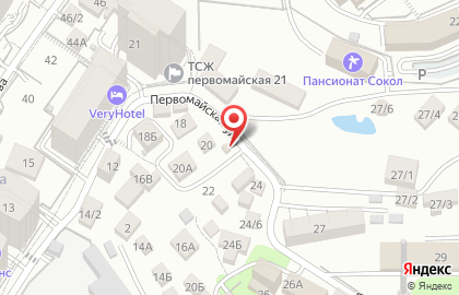 Продуктовый магазин в Сочи на карте
