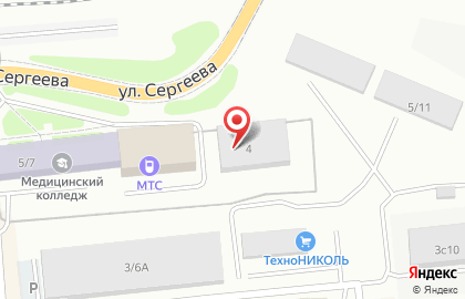 Центровой, ИП Протопопов О.А. на улице Сергеева на карте