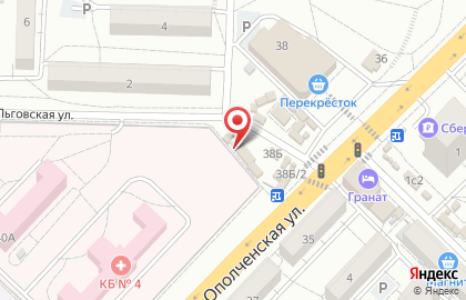 Магазин овощей и фруктов в Тракторозаводском районе на карте