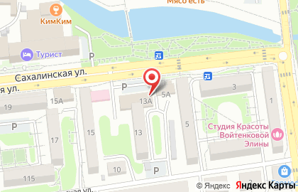 Супермаркет Столичный на Сахалинской улице на карте