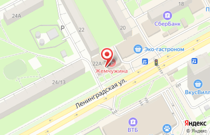 Кафе-пиццерия Pizza Express 24 на улице Ленинградской на карте