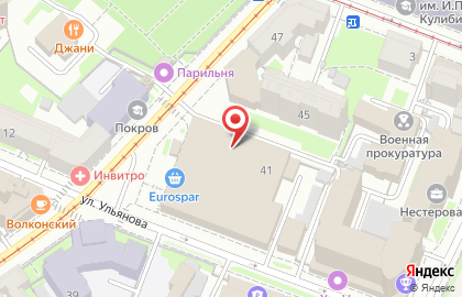 Нижегородский филиал Банкомат, ЮниКредит Банк на улице Пискунова на карте