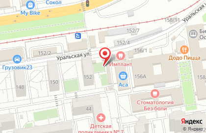 Продовольственный магазин Агрокомплекс на Уральской улице, 152/11 на карте