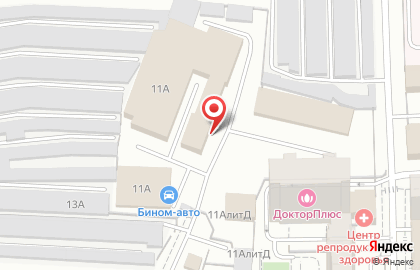 Магазин автотоваров Бином-Авто в Октябрьском районе на карте