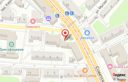 Коммерческий банк Москоммерцбанк в Центральном районе на карте