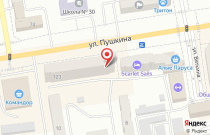 Меховой салон Imperio на улице Пушкина на карте