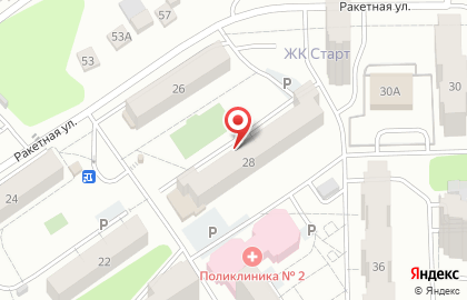 Сеть минимаркетов Магнит на Ракетной улице на карте