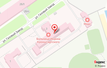 Городская больница Святого Праведного Иоанна Кронштадтского в Кронштадтском районе на карте