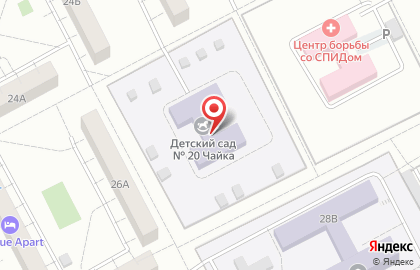 Детский сад №20 комбинированного вида на Волгоградской улице на карте