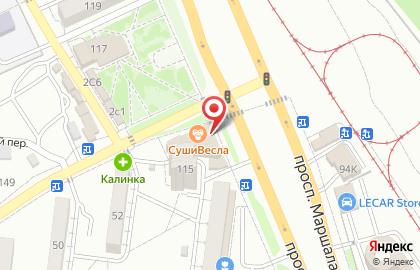 Заря в Дзержинском районе на карте