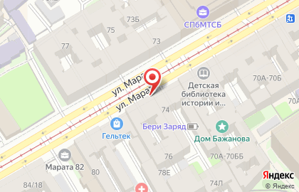 Розничный магазин цветов Цветолето на карте