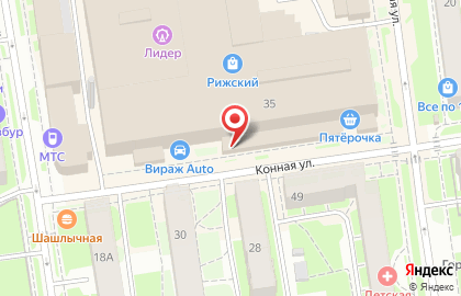 Пекарня Псковские пончики на Рижском проспекте на карте