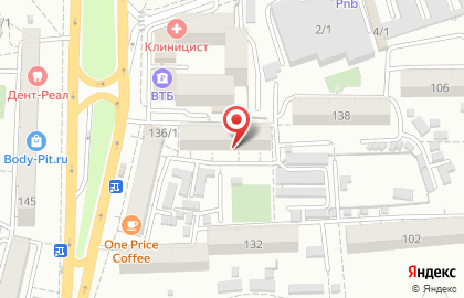 Банк Уралсиб на улице Тургенева на карте
