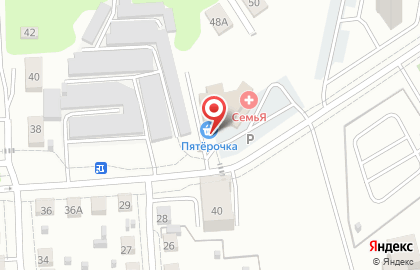 Супермаркет Пятёрочка на улице Платова на карте