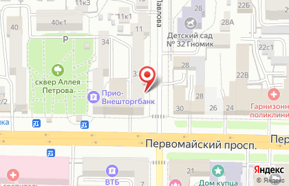 Продуктовый магазин Городской на Первомайском проспекте на карте