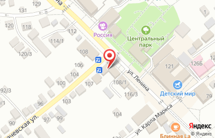Михайловское на улице Ленина на карте