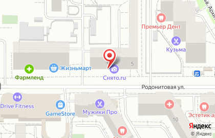 Фотокопицентр Снято.ru на Родонитовой улице на карте