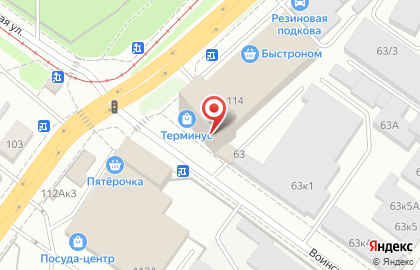 Банкомат Ханты-Мансийский банк Открытие на Воинской улице на карте