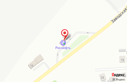 СТО Роснефть на Заводской улице на карте