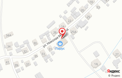 Продуктовый магазин в Красноярске на карте