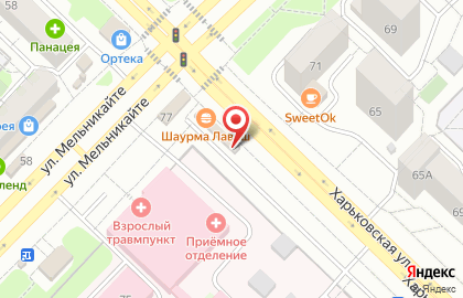 Аппарат по продаже питьевой воды на розлив Водохлёб на улице Мельникайте на карте