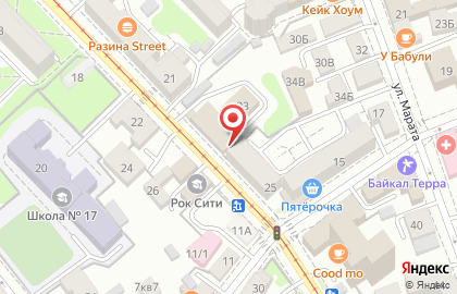 Иркутский почтамт на Степана Разина на карте