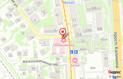 Платная поликлиника в Пятигорске на карте