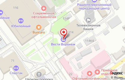 Банкомат ВТБ в Воронеже на карте