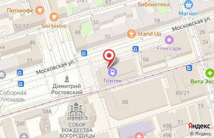 Офис продаж Билайн на Московской улице на карте