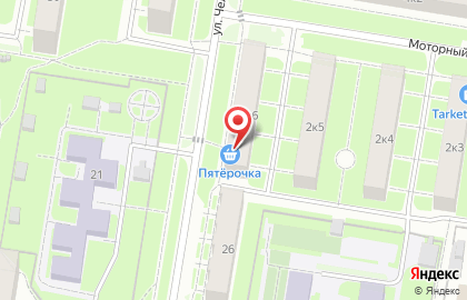 Супермаркет Пятёрочка на Моторном переулке на карте