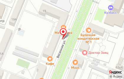 Медео на Весенней улице на карте