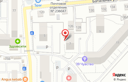 Продуктовый магазин в Калининграде на карте