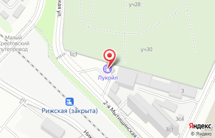 Автомойка Лукойл на 1-й Мытищинской улице на карте