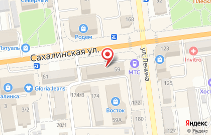 Магазин расходных материалов для парикмахерских Дамские штучки на Сахалинской улице на карте