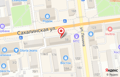 Магазин расходных материалов для парикмахерских Дамские штучки на Сахалинской улице на карте