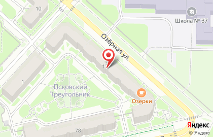 Супермаркет Дикси на Озёрной улице на карте