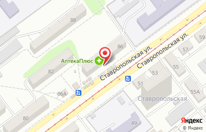 Магазин канцтоваров Стандарт на Ставропольской улице на карте