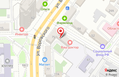 Сеть кулинарий Русский Аппетит на улице Воровского на карте